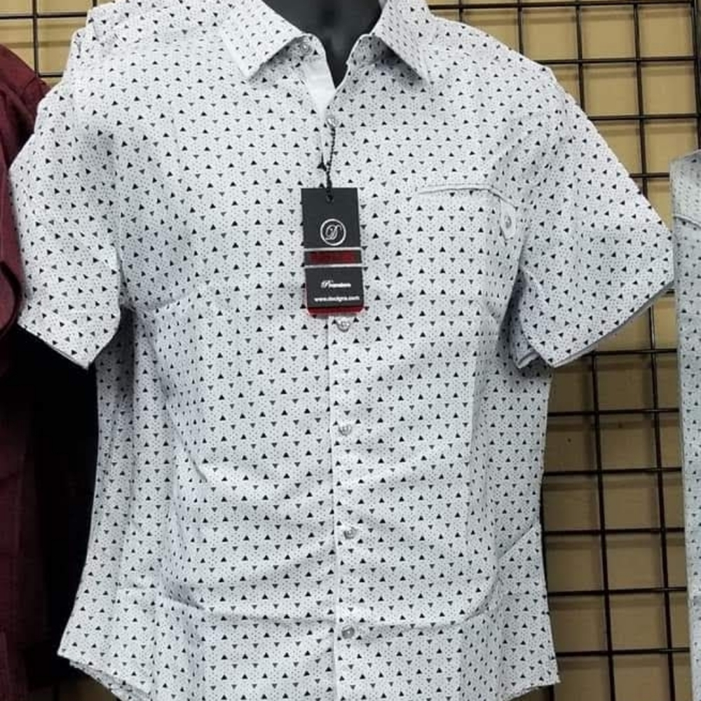 Triangle Pattern Design Shirt - Picture 6 of 7